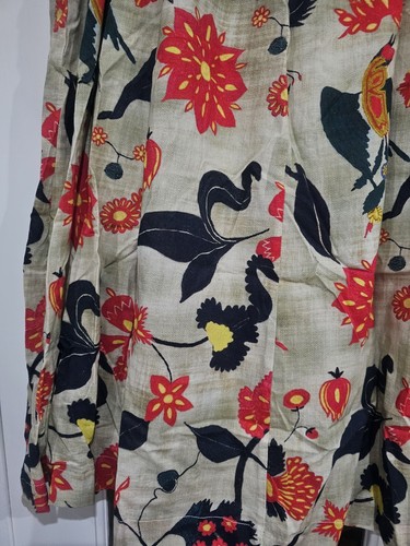 Gonna da donna Abraham & Thakore beige floreale a pieghe lunghezza midi - UK 16 - Foto 3 di 5