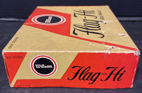 Vintage Wilson Flag Hi Golf Balls One Dozen New Sealed UBER RARE - Picture 2 of 9