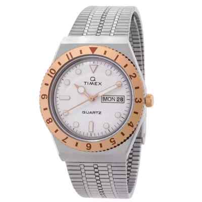 Timex Q Quartz Silver Dial Ladies Watch TW2U95600VQ / NEW WITH TAGS
