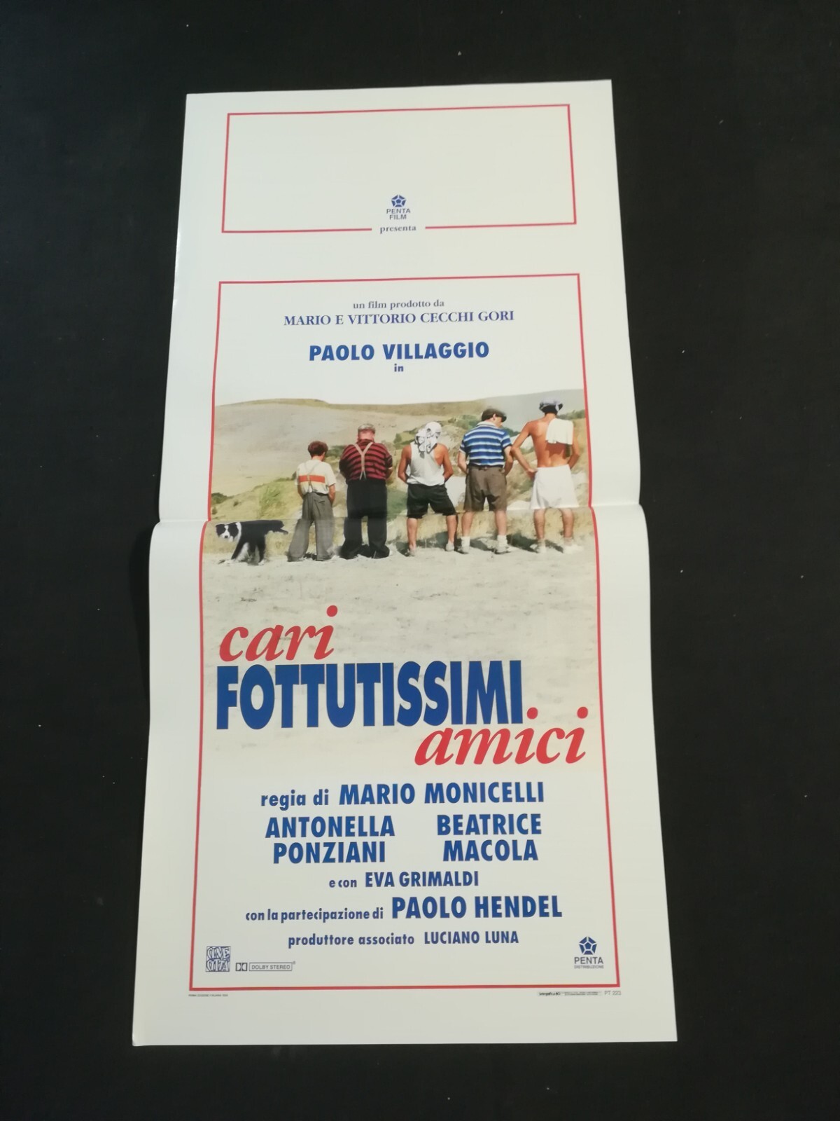 Locandina originale film Cari fottutissimi amici (1994) - Regia di Mario Monicelli