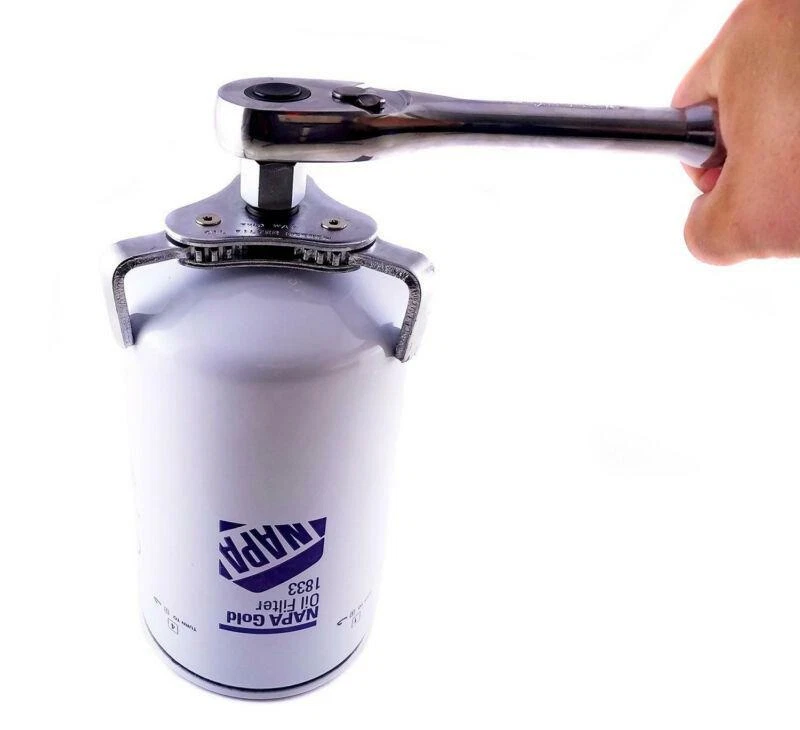 Auto Tool 3 Jaws Two Ways Oil Filter Wrench Spanner Remover 55-108mm Adjustable - Image 2 of 4