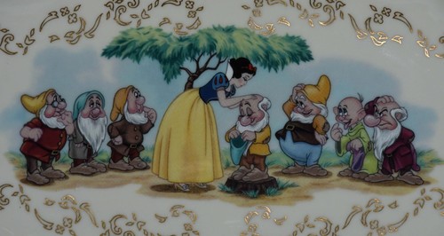 Lenox Disney Snow White & Seven Dwarf’s Candy Dish with 24 Karat Gold Trim 1997 - 第 2/3 張圖片