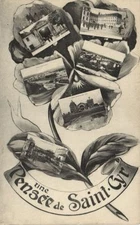 Old postcard Une Pensée de St-CYR (260418)