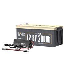 12V 200AH Plus LiFePO4 Deep Cycle Lithium Battery Charger for RV Off-Grid Solar