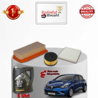 Set Service 3 Filter Und ÖL Renault Clio IV 0.9 Tce 56KW 76CV Von 2018-