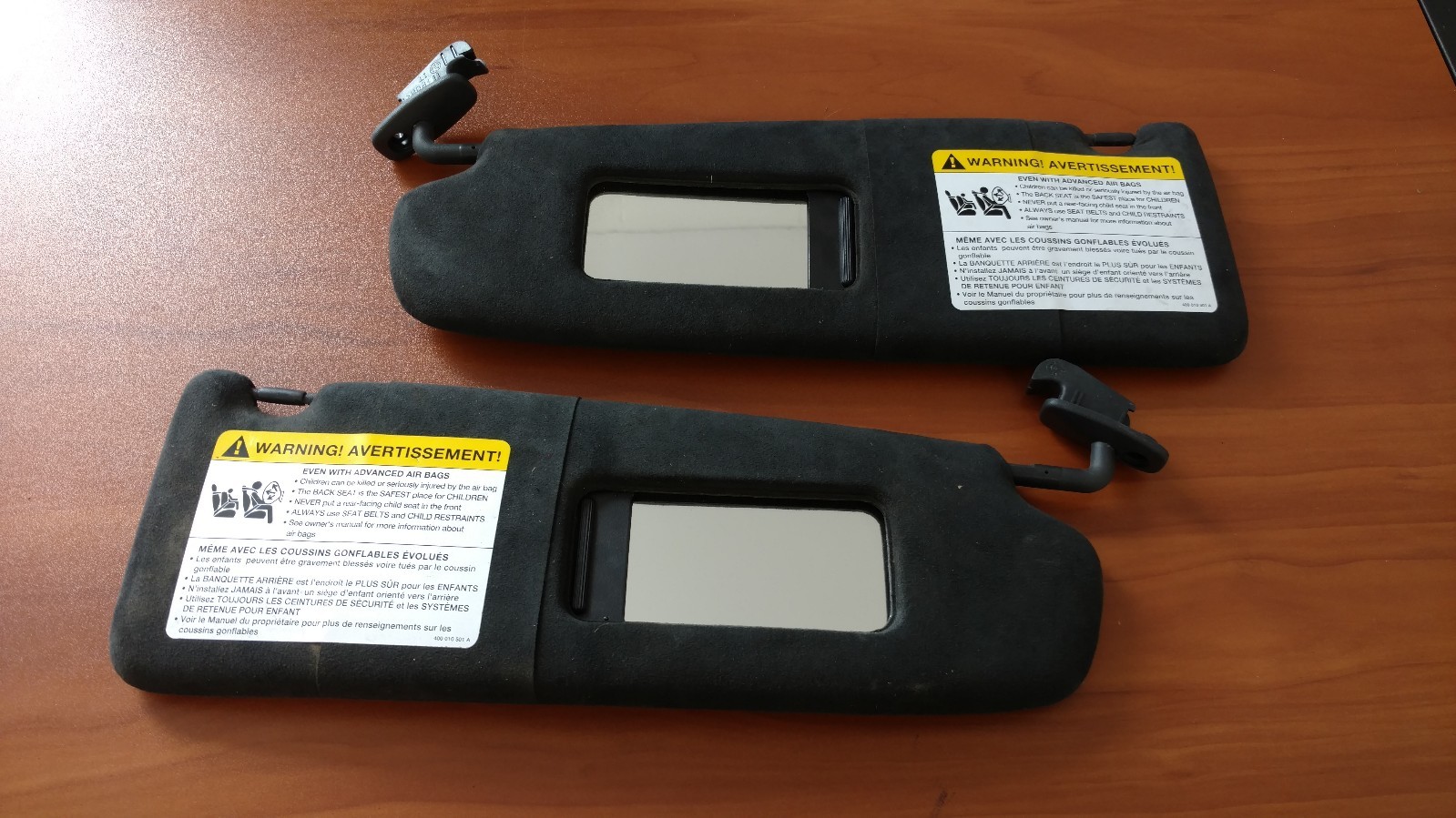 LAMBORGHINI GALLARDO LP560 COUPE INTERIOR SUN VISORS OEM 408857552A 408857551A 