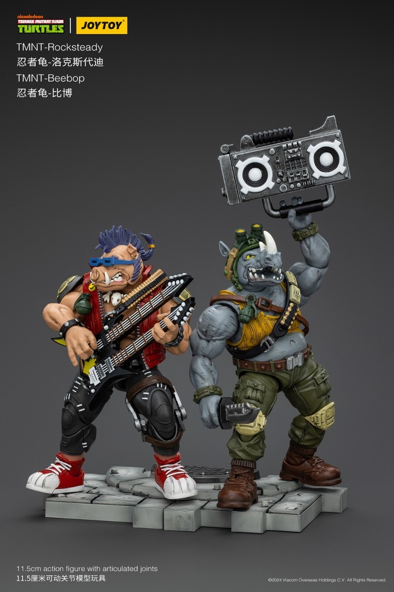 JOYTOY TMNT Beebop Rocksteady 1/18 Complete Model Action Figure