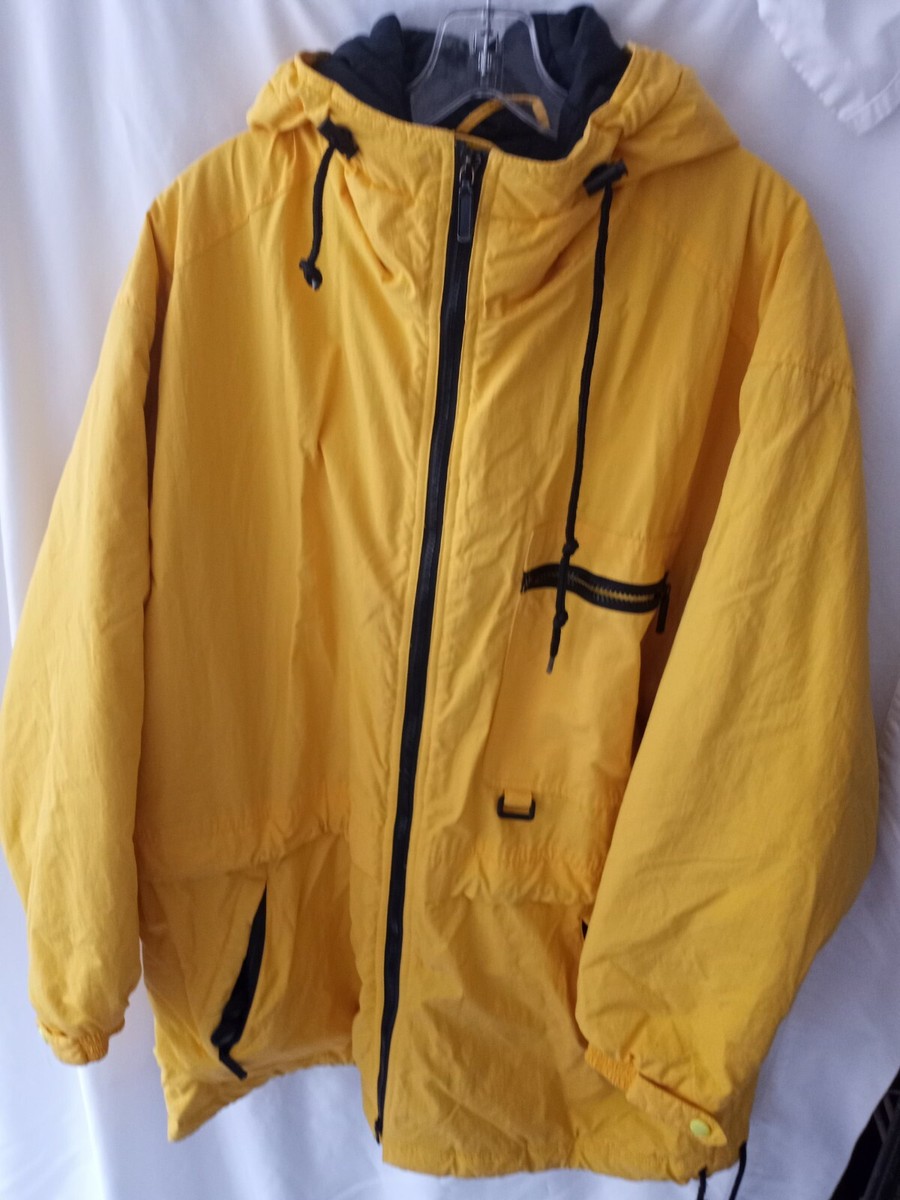 Preston & York Sport. coat jacket size L large Yellow Nylon