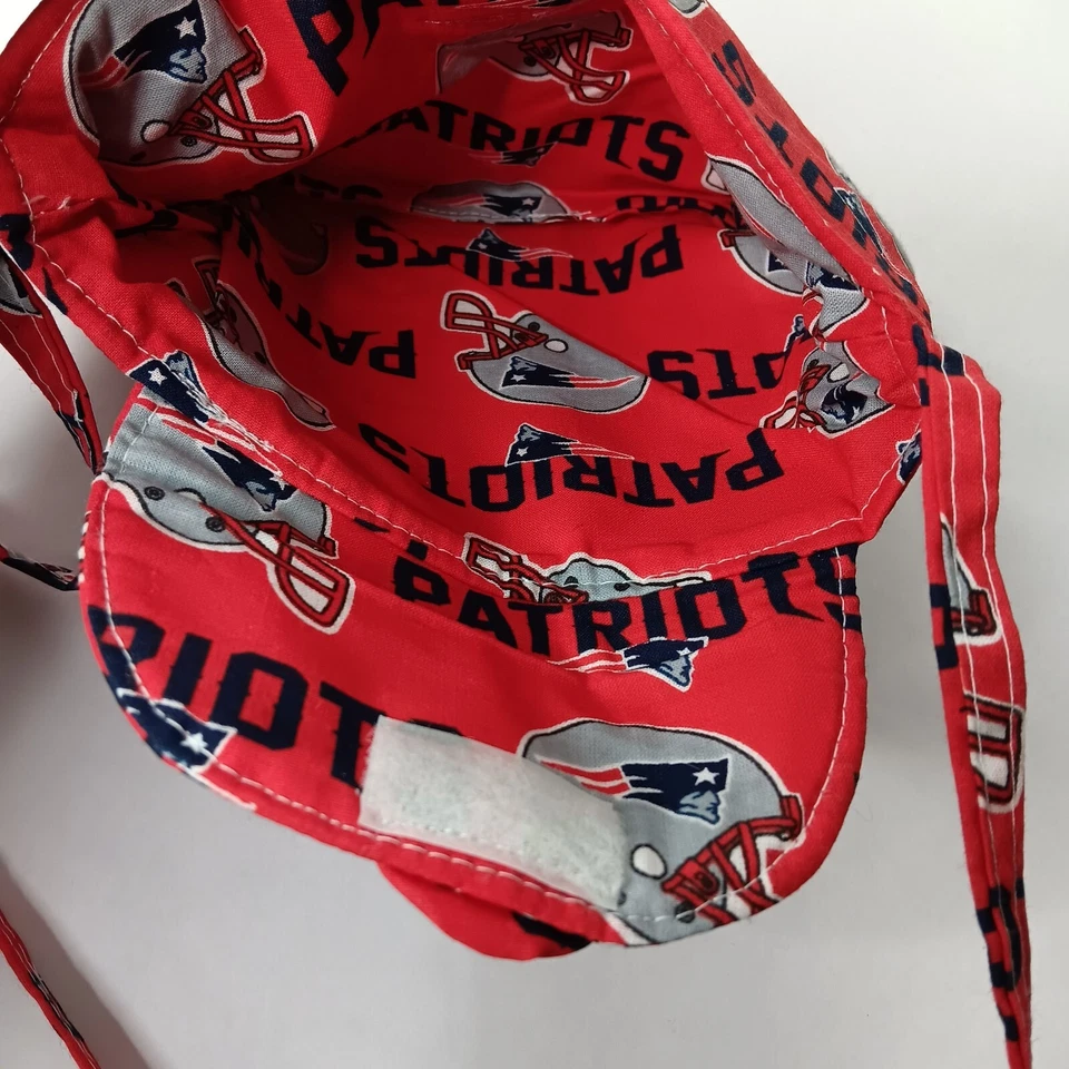 New England Patriots Cartera Casco de Fútbol Americano Hecho a Mano NFL Cruz Roja Bolso Pequeño Foto 4 de 4