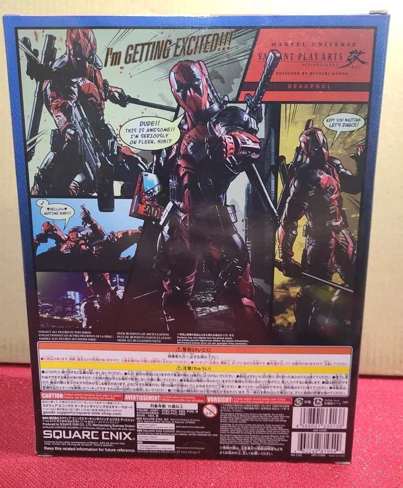 SQUARE ENIX MARVEL UNIVERSE VARIANTE PLAY ARTS KAI DeadPool Versión X-Force Nuevo Foto 3 de 4