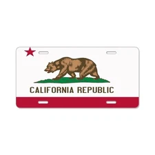 California State Flag License Plate, Front License Plate, Vanity Tag