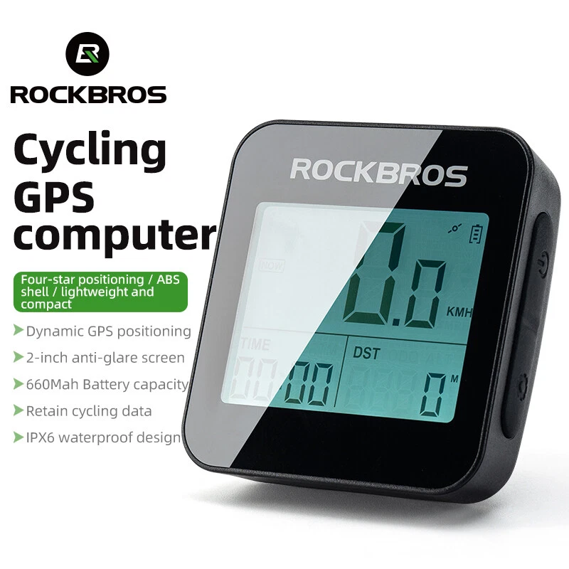 ROCKBROS GPS Bike Computer Waterproof Wireless Speedometer Professional - Image 2 of 4