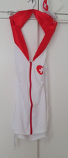 Image of Nurse costume ,dress with headband ,  white , size S , brand new
