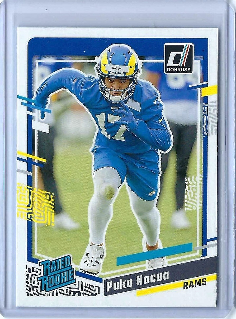 2023 Panini Donruss Rated Rookie Puka Nacua #357 Rams B555