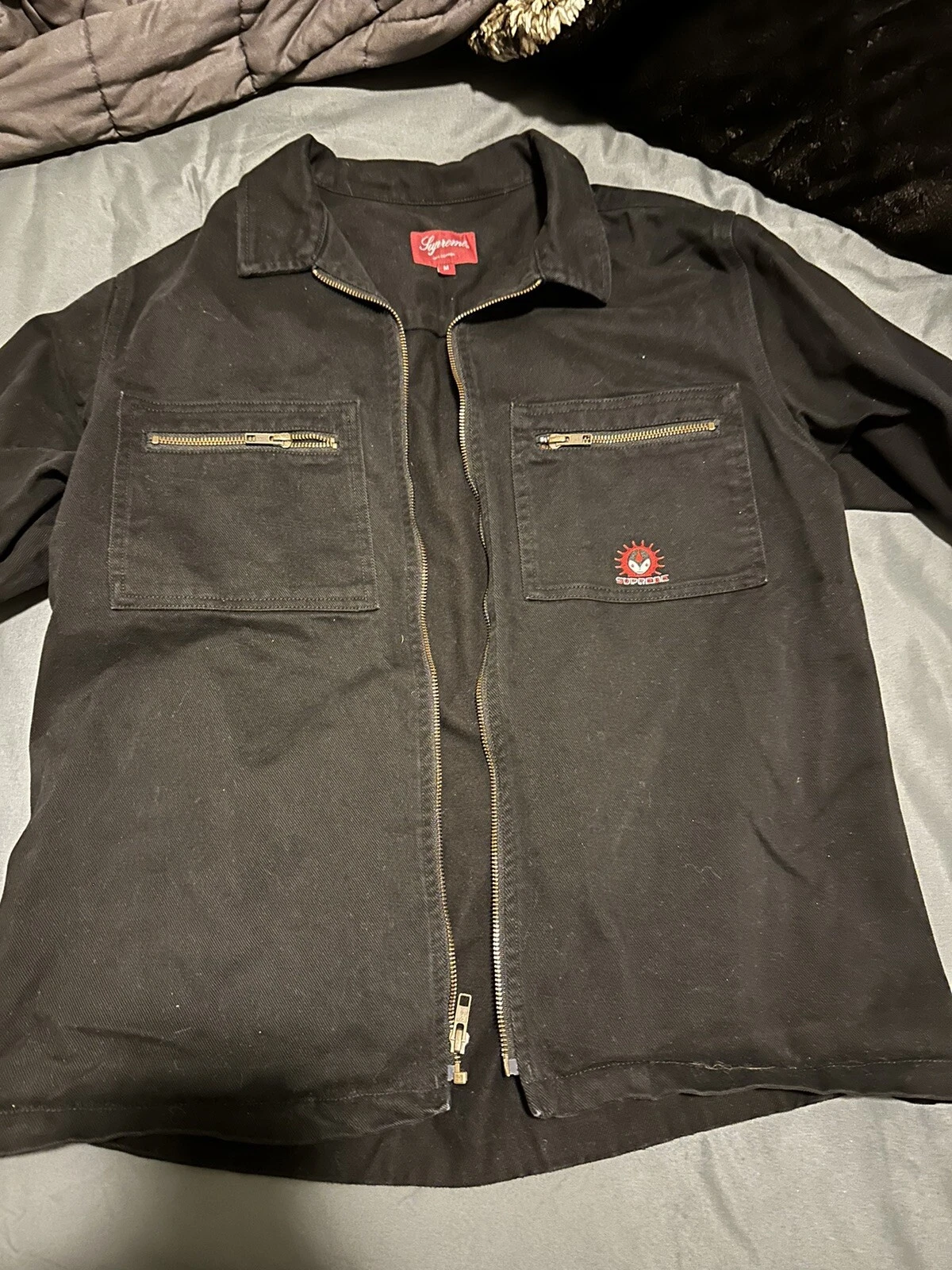 Veste de travail Supreme Denim F/W 2017 taille M *RARE* difficile à trouver ! *Initialement *