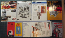 Vintage Zündkerzen Broschüren / Prospekte aus den 70er Jahren, inkl. Champion, NGK, AC Delco