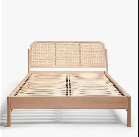 John Lewis Rattan Bed Frame Double Oak