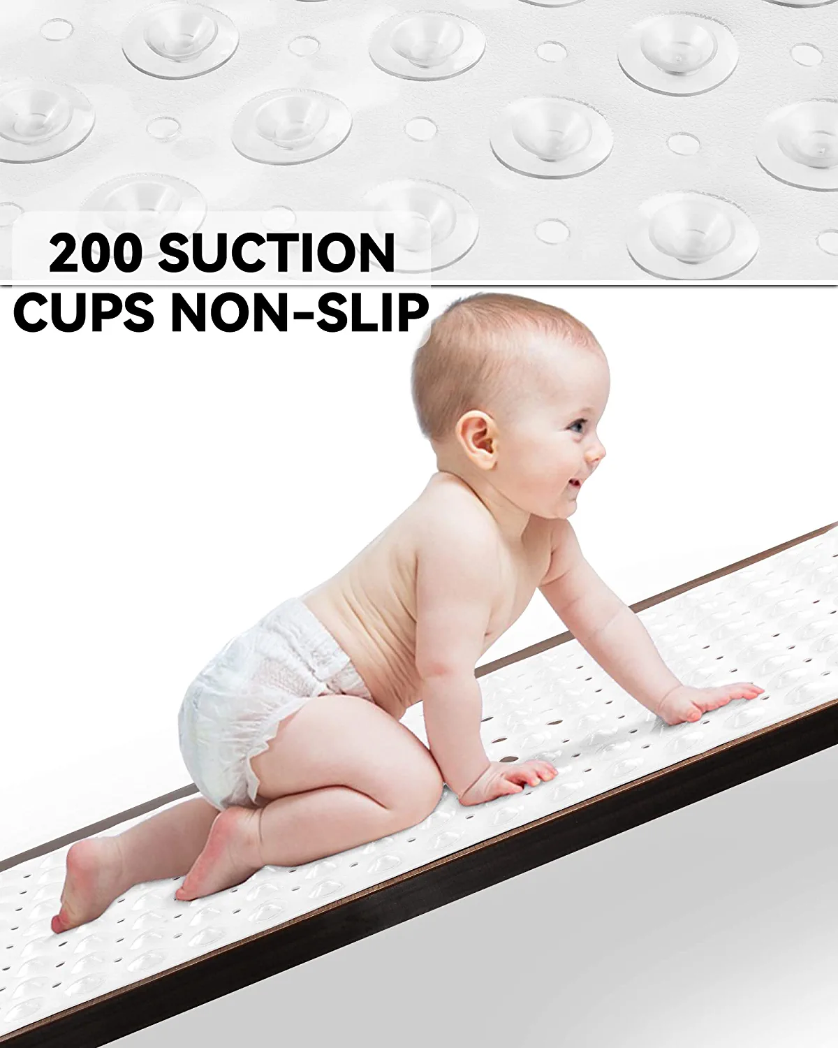 Non Slip Bathtub Mat, Extra Long Bathroom Mat for Bath Tub, Oversized