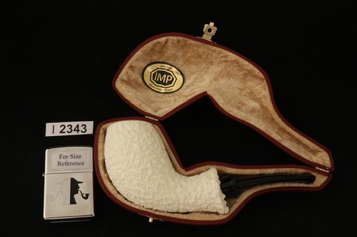 IMP Meerschaum Pipe - Minke - Hand Carved with fitted case i2343 - Picture 5 of 11
