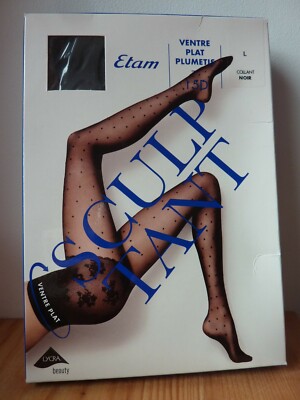 ETAM - flache Bauchstrumpfhose Plumetis / GR. L / Neuware ungetragen     