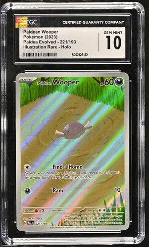 Paldean Wooper graded CGC 10 for sale on eBay