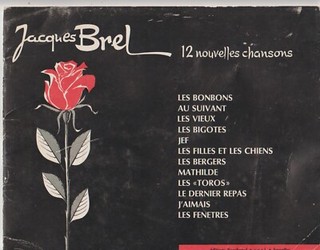JACQUES BREL Livre Partitions 12 nouvelles chansons. Editions Pouchenel