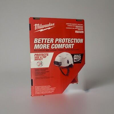 Milwaukee 48-73-1300 White Type 2 Class C Vented Safety Helmet - NIB