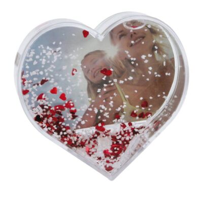 Dorr Heart Shaped Snow Globe with Snow and Red Hearts | eBay
