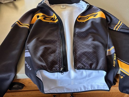Voler Bicycle Jacket Black & Yellow Men's Sz Med. Made In The USA Excellent! - Picture 16 of 16
