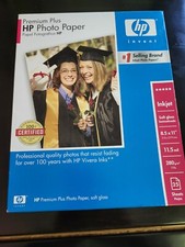 HP Premium Plus Photo Paper, 25 Sheets, Soft-Gloss, 8.5 x 11