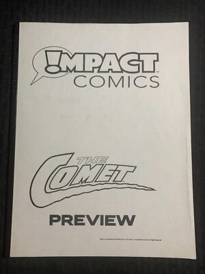 1991 THE COMET 24pg Impact Comics Preview FVF 7.0