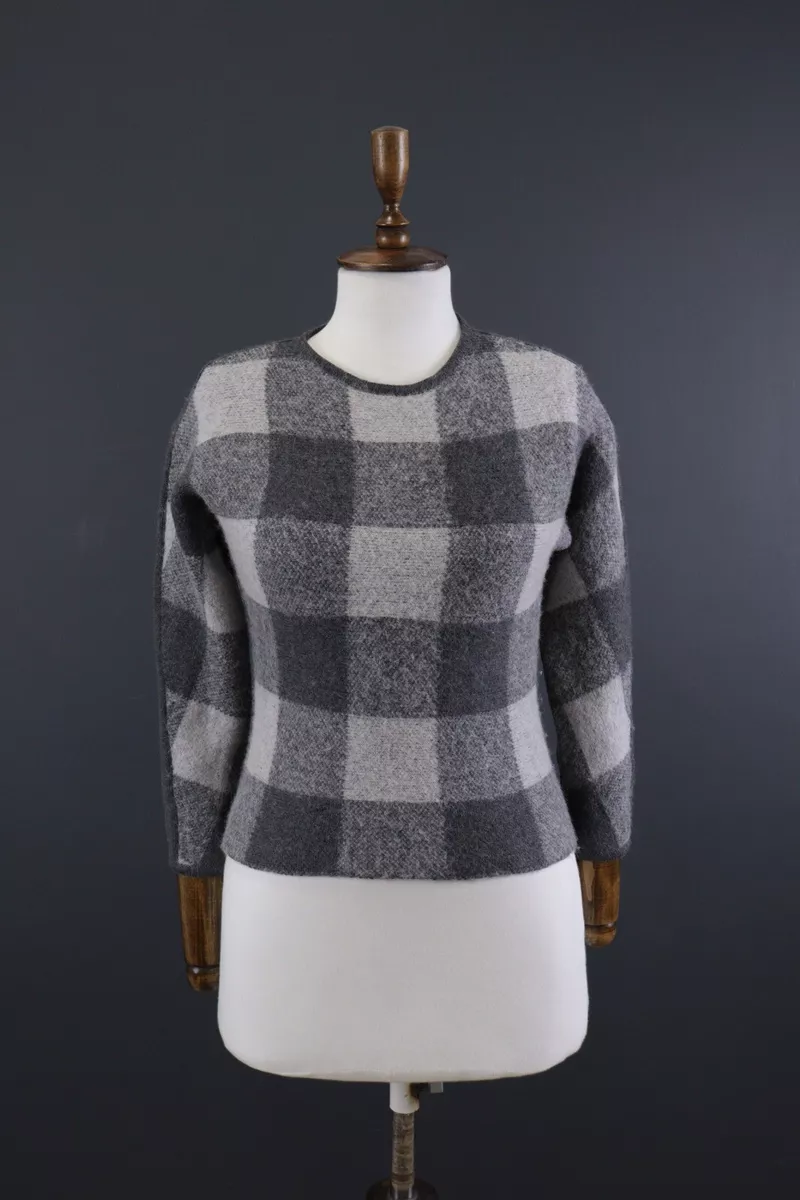 Weekend Max Mara Gray Alpaca Wool Knit Sweater Size S