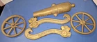 Rare Heavy Bronze Valley Forge 1776 Black Powder Cannon Kit USA 11 inches long