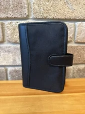 DAY-TIMER Black Snap Planner Binder 6-Ring Organizer Portable Size