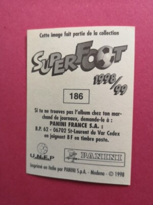 Sticker Panini Didier Deschamps – France 98, Poster Total, Neuf