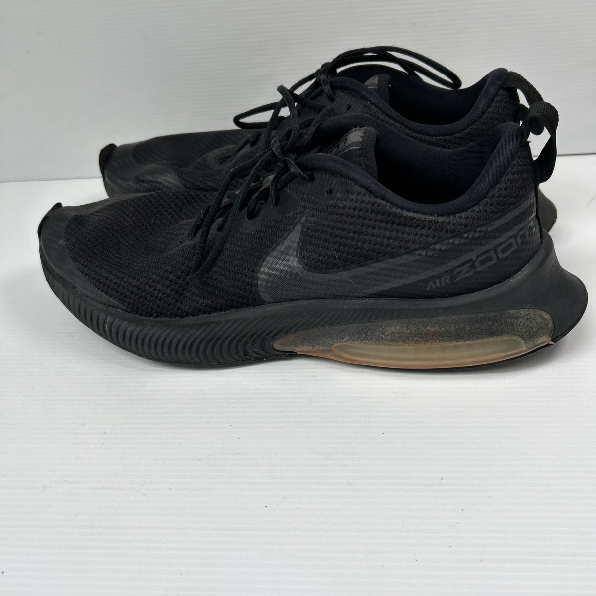 Nike Air Zoom Running Shoes Sneakers US 7Y Youth Boys Trainers Black