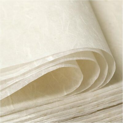 50/100 Sheets FIVEIZERO A4 Mulberry Paper Sheets Natural Fiber Rice Paper,8.3X11