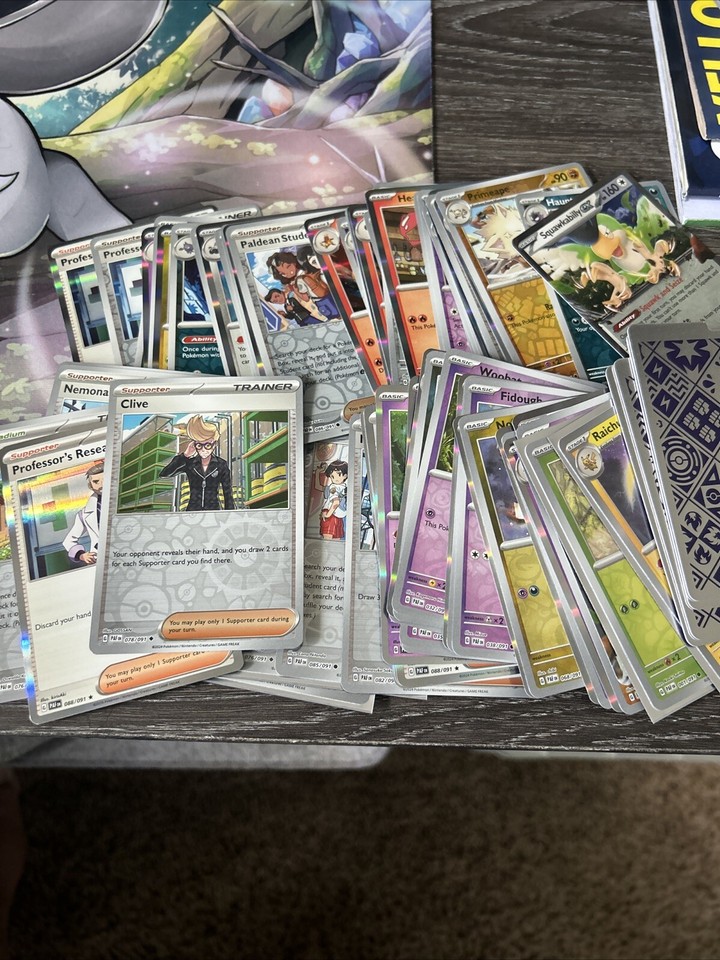 1000+ Paldean Dates Common And Pokemon Card Lot With Rares And