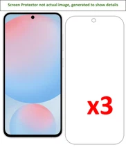 3x Samsung Galaxy S24 FE Screen Protector w/ cloth