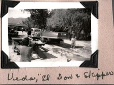 OLD PHOTOGRAPH RACE BOAT CARS AQUAPLANE WATER-SKI LOS ANGELES CALIFORNIA PHOTO