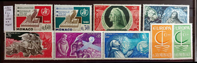 MONACO 1966 DREI KOMPLETTE SERIE NEU - 9 BRIEFMARKEN NEU **