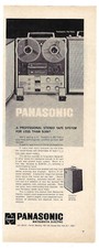 Panasonic Stereo Tape System Print Ad Vintage Advertisement Electronics Ad 1965