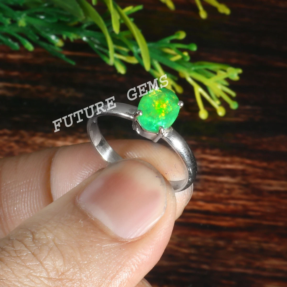 Anello opale best sale naturale