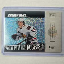 2023-24 UD Credentials Debut Ticket Access HORIZONTAL Ice Blue /799 /599 / 399