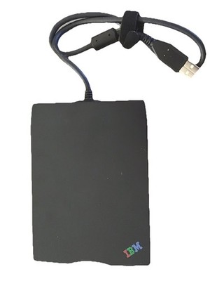 IBM USB Portable Diskette schwarz Diskettenlaufwerk FD-05PUB GETESTET FDD FD-05PUB