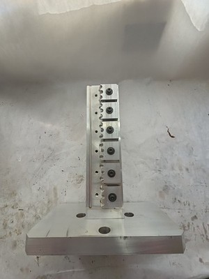 CNC Vertical Tombstone Fixture   Aluminum w/ Modular Clamping Plates