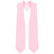 Unisex Adult 62" Long Plain Graduation Stole Sash for Ceremony Photos