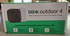 One Blink Outdoor 4 Camera With Sync Module Brand New