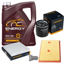 Produktbild - DENCKERMANN Inspektionspaket MANNOL Energy 5W-30 5L für VW Golf VII 1.4 TSI 1.2