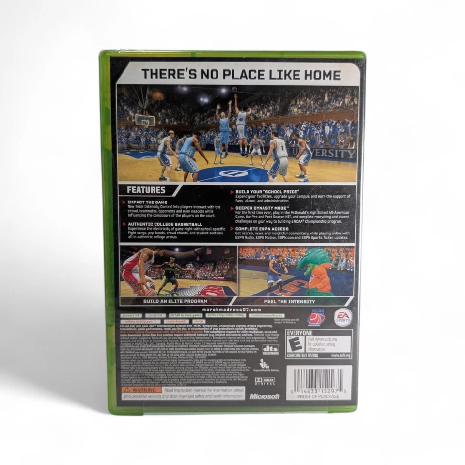 NCAA March Madness 07 Xbox 360 BRAND NEW SEALED Video Game Basketball 🏀 NCAAB - Image 2 of 3
